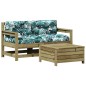 vidaXL 3-tlg. Garten-Lounge-Set mit Kissen Kiefernholz Imprägniert vidaXL 3-tlg. Garten-Lounge-Set mit Kissen Kiefernholz Imprägniert