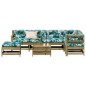vidaXL 8-tlg. Garten-Lounge-Set mit Kissen Imprägniertes Kiefernholz vidaXL 8-tlg. Garten-Lounge-Set mit Kissen Imprägniertes Kiefernholz