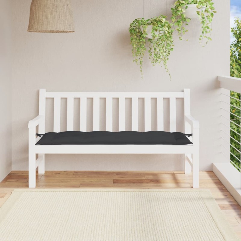 vidaXL Gartenbank-Auflage Schwarz 150x50x7 cm Oxford-Gewebe vidaXL Gartenbank-Auflage Schwarz 150x50x7 cm Oxford-Gewebe
