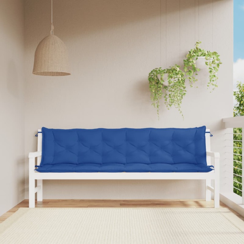 vidaXL Gartenbank-Auflagen 2 Stk. Blau 200x50x7 cm Oxford-Gewebe vidaXL Gartenbank-Auflagen 2 Stk. Blau 200x50x7 cm Oxford-Gewebe