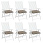 vidaXL Palettenkissen 6 Stk. Taupe 50x50x7 cm Oxford-Gewebe vidaXL Palettenkissen 6 Stk. Taupe 50x50x7 cm Oxford-Gewebe