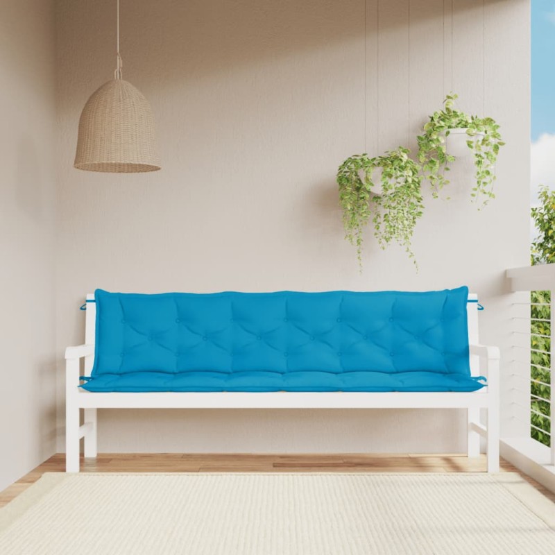vidaXL Gartenbank-Auflagen 2 Stk. Hellblau 200x50x7 cm Oxford-Gewebe vidaXL Gartenbank-Auflagen 2 Stk. Hellblau 200x50x7 cm Oxford-Gewebe