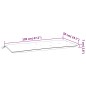 vidaXL Gartenbank-Auflage Weinrot 120x50x7 cm Oxford-Gewebe vidaXL Gartenbank-Auflage Weinrot 120x50x7 cm Oxford-Gewebe