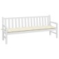 vidaXL Gartenbank-Auflage Creme 200x50x7 cm Oxford-Gewebe vidaXL Gartenbank-Auflage Creme 200x50x7 cm Oxford-Gewebe
