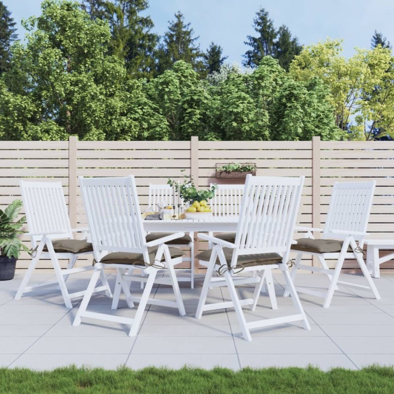 vidaXL Stuhlkissen 6 Stk. Taupe 40x40x7 cm Oxford-Gewebe vidaXL Stuhlkissen 6 Stk. Taupe 40x40x7 cm Oxford-Gewebe