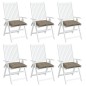 vidaXL Stuhlkissen 6 Stk. Taupe 40x40x7 cm Oxford-Gewebe vidaXL Stuhlkissen 6 Stk. Taupe 40x40x7 cm Oxford-Gewebe