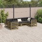 vidaXL 6-tlg. Garten-Sofagarnitur mit Kissen Kiefernholz Imprägniert vidaXL 6-tlg. Garten-Sofagarnitur mit Kissen Kiefernholz Imprägniert