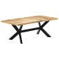 vidaXL Esstisch 200×100×75 cm Massivholz Mango vidaXL Esstisch 200×100×75 cm Massivholz Mango