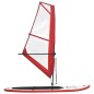 vidaXL Aufblasbares SUP-Board mit Segel Set Rot und Weiß vidaXL Aufblasbares SUP-Board mit Segel Set Rot und Weiß