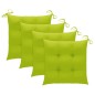 vidaXL Gartenstühle mit Kissen 4 Stk. Grau Massivholz Akazie vidaXL Gartenstühle mit Kissen 4 Stk. Grau Massivholz Akazie