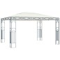 vidaXL Pavillon mit LED-Lichterkette 400x300 cm Cremeweiß vidaXL Pavillon mit LED-Lichterkette 400x300 cm Cremeweiß
