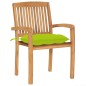 vidaXL Stapelbare Gartenstühle mit Kissen 8 Stk. Massivholz Teak vidaXL Stapelbare Gartenstühle mit Kissen 8 Stk. Massivholz Teak