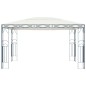 vidaXL Pavillon mit LED-Lichterkette 400x300 cm Cremeweiß vidaXL Pavillon mit LED-Lichterkette 400x300 cm Cremeweiß