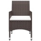 vidaXL 9-tlg. Garten-Essgruppe Poly Rattan und Hartglas Braun vidaXL 9-tlg. Garten-Essgruppe Poly Rattan und Hartglas Braun