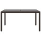 vidaXL 7-tlg. Garten-Essgruppe Poly Rattan und Hartglas Braun vidaXL 7-tlg. Garten-Essgruppe Poly Rattan und Hartglas Braun