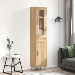 Highboard Sonoma-Eiche 34,5x34x180 cm Holzwerkstoff