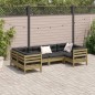 vidaXL 6-tlg. Garten-Sofagarnitur mit Kissen Kiefernholz Imprägniert vidaXL 6-tlg. Garten-Sofagarnitur mit Kissen Kiefernholz Imprägniert
