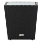 vidaXL 3-tlg. Bistro-Set Poly-Rattan und Hartglas Schwarz vidaXL 3-tlg. Bistro-Set Poly-Rattan und Hartglas Schwarz