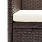 vidaXL 3-tlg. Garten-Essgruppe Poly-Rattan und Hartglas Braun vidaXL 3-tlg. Garten-Essgruppe Poly-Rattan und Hartglas Braun