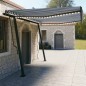 Automatische Markise mit LED & Windsensor 4,5x3 m Blau & Weiß Automatische Markise mit LED & Windsensor 4,5x3 m Blau & Weiß
