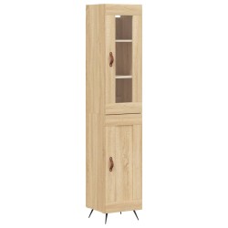 Highboard Sonoma-Eiche 34,5x34x180 cm Holzwerkstoff