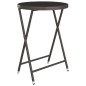 vidaXL 3-tlg. Bistro-Set Poly-Rattan und Hartglas Braun vidaXL 3-tlg. Bistro-Set Poly-Rattan und Hartglas Braun