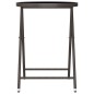 vidaXL 3-tlg. Bistro-Set Poly-Rattan und Hartglas Braun vidaXL 3-tlg. Bistro-Set Poly-Rattan und Hartglas Braun