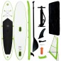 vidaXL Aufblasbares SUP-Board mit Segel Set Grün und Weiß vidaXL Aufblasbares SUP-Board mit Segel Set Grün und Weiß