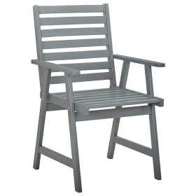 vidaXL Garten-Essstühle mit Kissen 3 Stk. Massivholz Akazie 