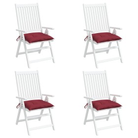 vidaXL Palettenkissen 4 Stk. Weinrot 50x50x7 cm Oxford-Gewebe