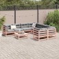vidaXL 9-tlg. Garten-Sofagarnitur mit Kissen Massivholz Douglasie vidaXL 9-tlg. Garten-Sofagarnitur mit Kissen Massivholz Douglasie