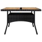 vidaXL 9-tlg. Garten-Essgruppe Poly-Rattan und Massivholz Schwarz vidaXL 9-tlg. Garten-Essgruppe Poly-Rattan und Massivholz Schwarz