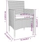 vidaXL 3-tlg. Bistro-Set Poly-Rattan und Hartglas Schwarz vidaXL 3-tlg. Bistro-Set Poly-Rattan und Hartglas Schwarz