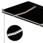 vidaXL Markise Manuell Einziehbar mit LED 4x3,5 m Anthrazit vidaXL Markise Manuell Einziehbar mit LED 4x3,5 m Anthrazit