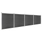 vidaXL Zaunelement Set WPC 699x186 cm Schwarz vidaXL Zaunelement Set WPC 699x186 cm Schwarz