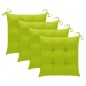vidaXL Stapelbare Gartenstühle mit Kissen 4 Stk. Massivholz Teak vidaXL Stapelbare Gartenstühle mit Kissen 4 Stk. Massivholz Teak