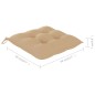 vidaXL Stapelbare Gartenstühle mit Kissen 6 Stk. Massivholz Teak vidaXL Stapelbare Gartenstühle mit Kissen 6 Stk. Massivholz Teak