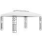 vidaXL Pavillon mit Doppeldach & LED-Lichterkette 3x4 m Weiß vidaXL Pavillon mit Doppeldach & LED-Lichterkette 3x4 m Weiß