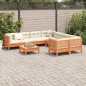 vidaXL 9-tlg. Garten-Sofagarnitur mit Kissen Wachsbraun Kiefernholz vidaXL 9-tlg. Garten-Sofagarnitur mit Kissen Wachsbraun Kiefernholz
