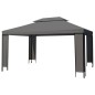 vidaXL Pavillon mit LED-Lichterkette Anthrazit 3x4 m vidaXL Pavillon mit LED-Lichterkette Anthrazit 3x4 m