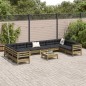 vidaXL 11-tlg. Garten-Sofagarnitur mit Kissen Kiefernholz Imprägniert vidaXL 11-tlg. Garten-Sofagarnitur mit Kissen Kiefernholz Imprägniert