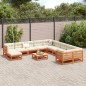 vidaXL 12-tlg. Garten-Sofagarnitur Wachsbraun Massivholz Kiefer vidaXL 12-tlg. Garten-Sofagarnitur Wachsbraun Massivholz Kiefer