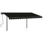 Automatische Markise mit LED & Windsensor 5x3,5 m Anthrazit Automatische Markise mit LED & Windsensor 5x3,5 m Anthrazit