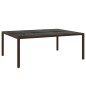 vidaXL 11-tlg. Garten-Essgruppe Poly Rattan Braun vidaXL 11-tlg. Garten-Essgruppe Poly Rattan Braun