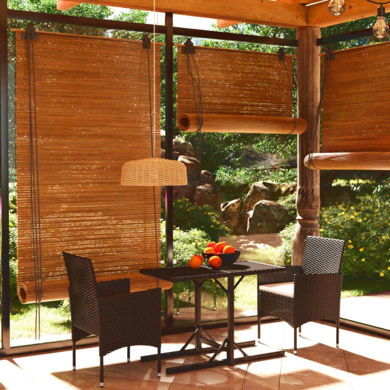 vidaXL 3-tlg. Garten-Essgruppe Poly Rattan und Hartglas Schwarz vidaXL 3-tlg. Garten-Essgruppe Poly Rattan und Hartglas Schwarz