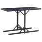 vidaXL 3-tlg. Garten-Essgruppe Poly Rattan und Hartglas Schwarz vidaXL 3-tlg. Garten-Essgruppe Poly Rattan und Hartglas Schwarz