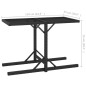 vidaXL 3-tlg. Garten-Essgruppe Poly Rattan und Hartglas Schwarz vidaXL 3-tlg. Garten-Essgruppe Poly Rattan und Hartglas Schwarz