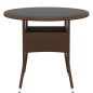 vidaXL 3-tlg. Bistro-Set Poly-Rattan und Hartglas Braun vidaXL 3-tlg. Bistro-Set Poly-Rattan und Hartglas Braun