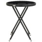 vidaXL 3-tlg. Bistro-Set Poly-Rattan und Hartglas Schwarz vidaXL 3-tlg. Bistro-Set Poly-Rattan und Hartglas Schwarz