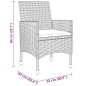 vidaXL 3-tlg. Bistro-Set Poly-Rattan und Massivholz Schwarz vidaXL 3-tlg. Bistro-Set Poly-Rattan und Massivholz Schwarz